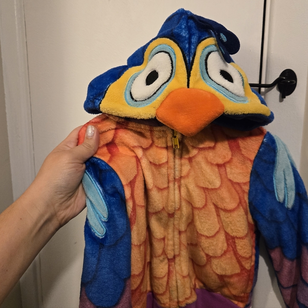 Colorful Kids Bird Jacket - Blue, Orange, Yellow